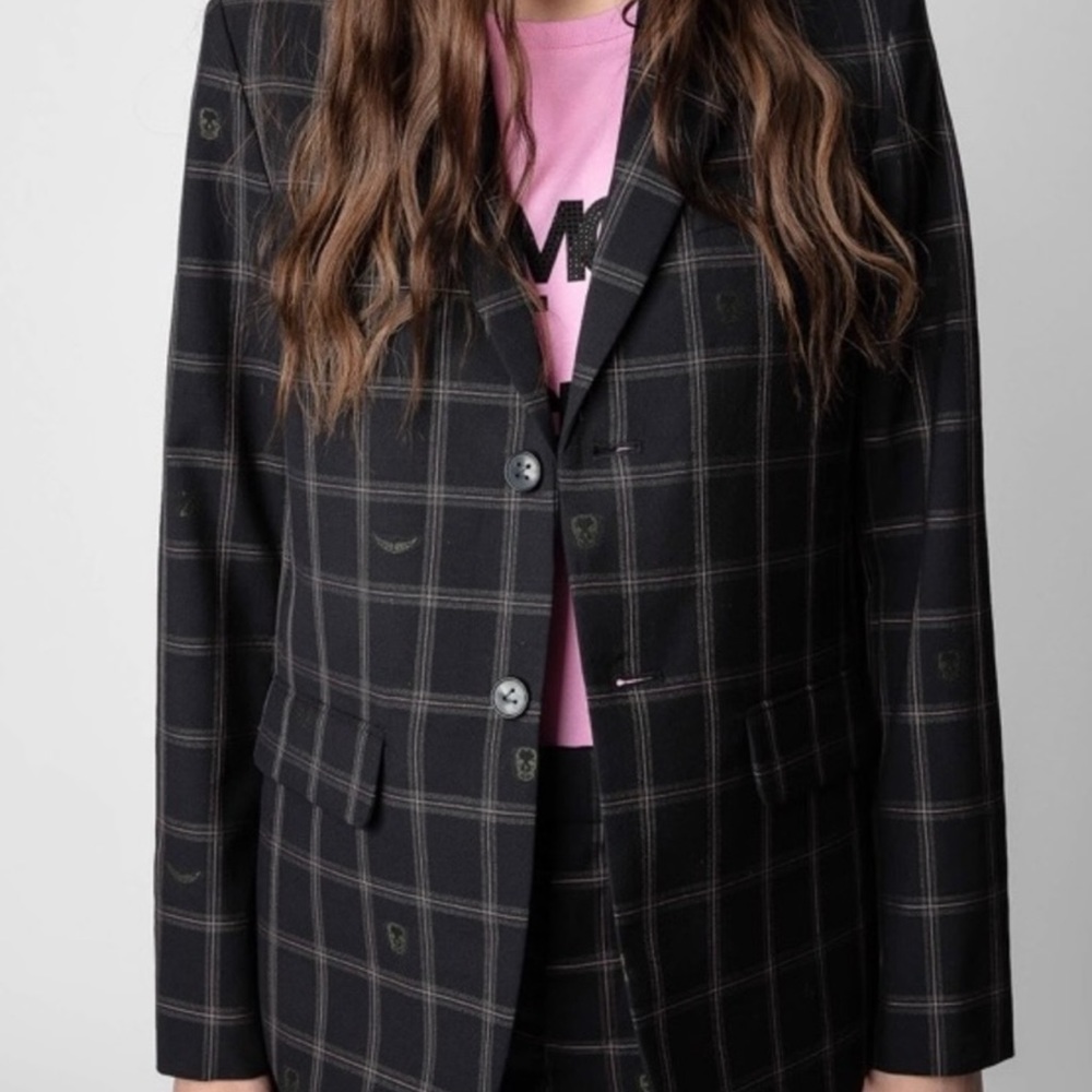 Zadig & Voltaire Vanille Car Oversized Blazer S-M